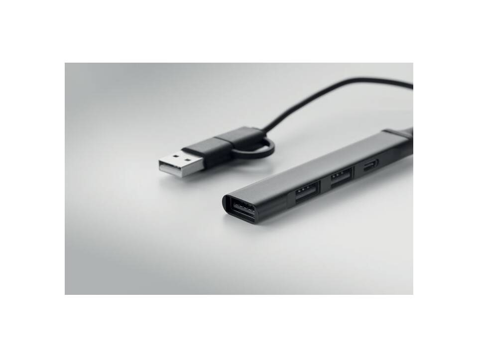 USB 4 port hub 19 cm 5