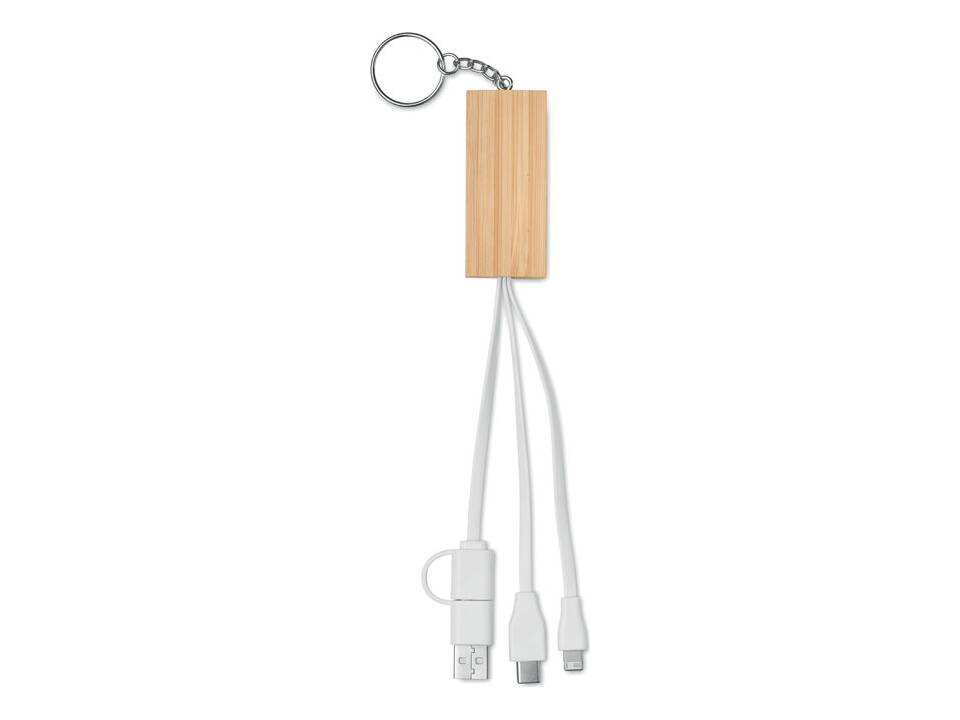 Bamboo key ring and stand 2