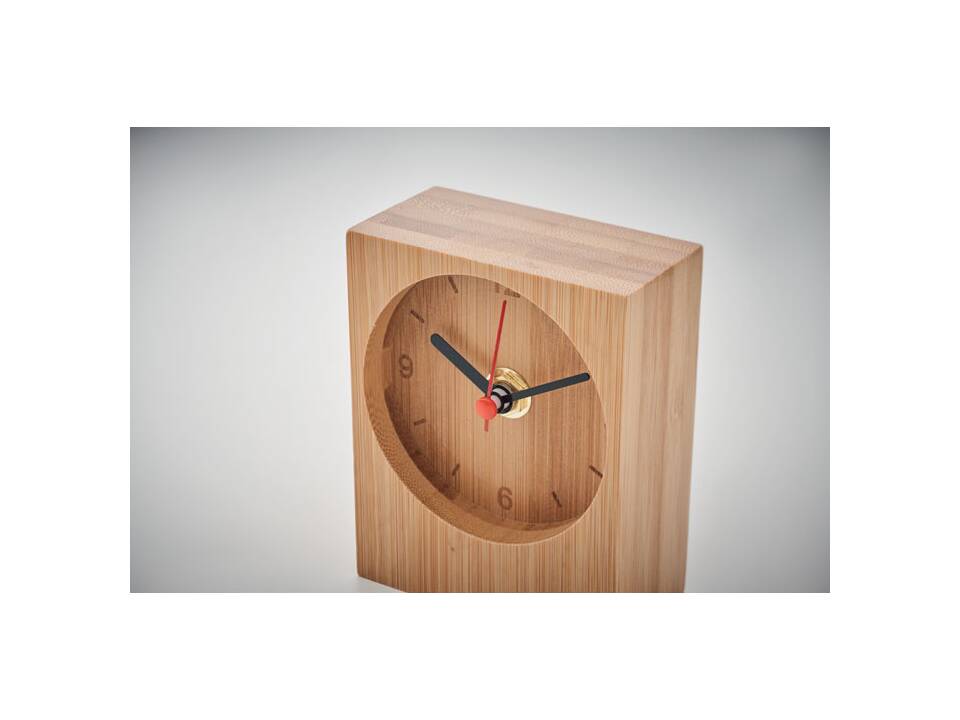 Bamboo table clock 5