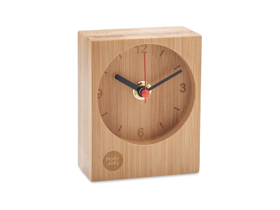 Bamboo table clock 4