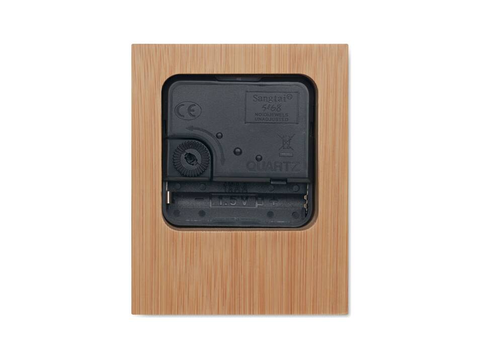Bamboo table clock 3