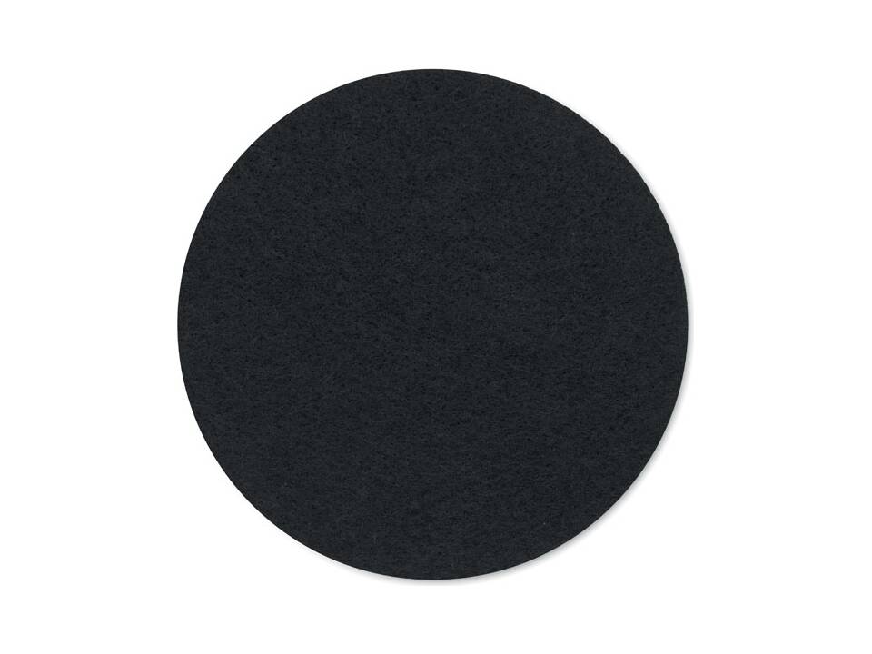Round coaster in RPET felt 2