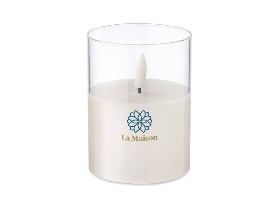 LED wax candle in glass holder - M 4