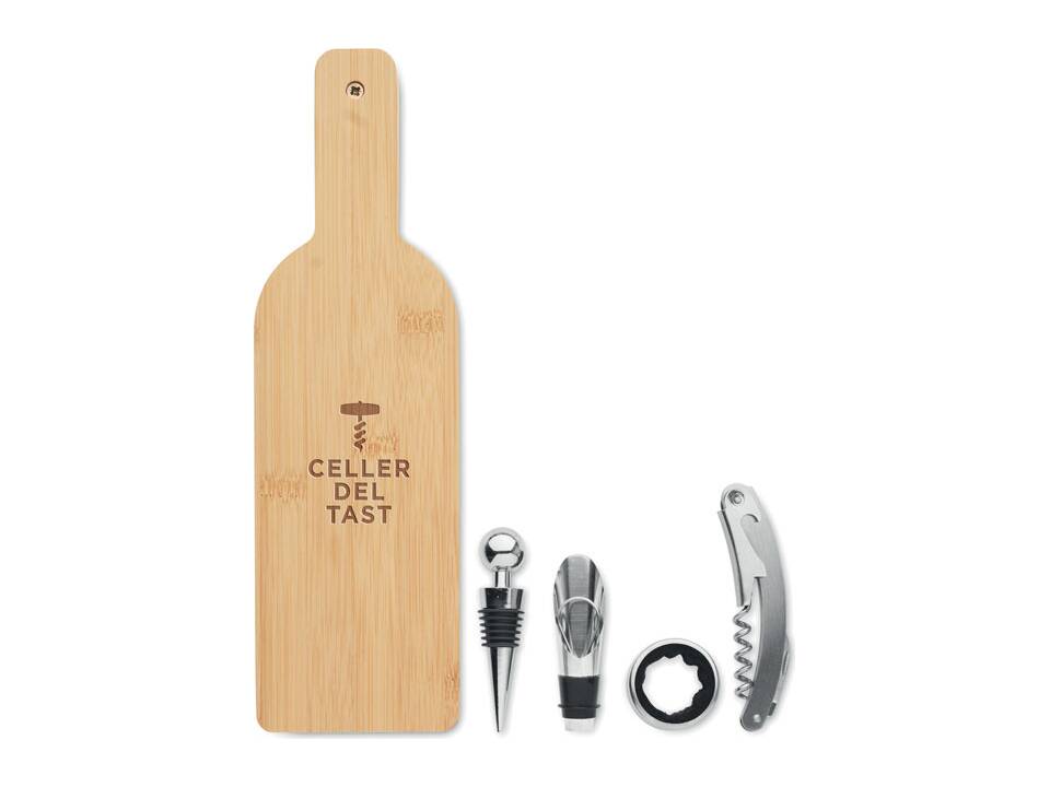 Bottle shaped wine set 4