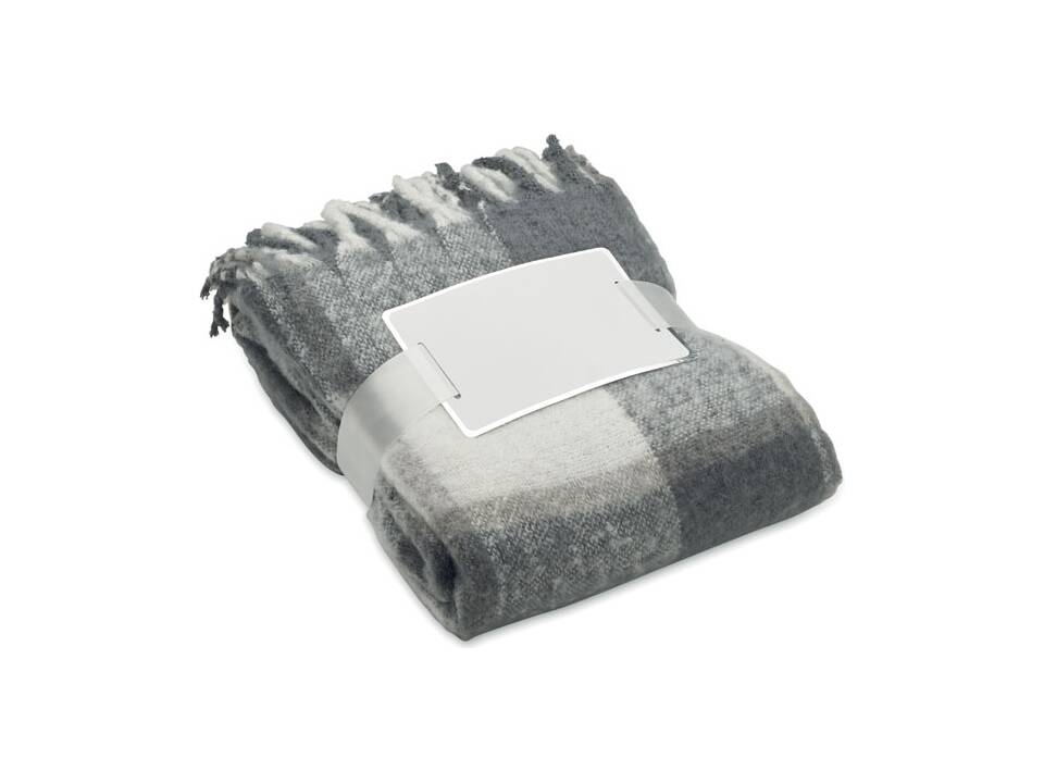 Chequered mohair blanket 4