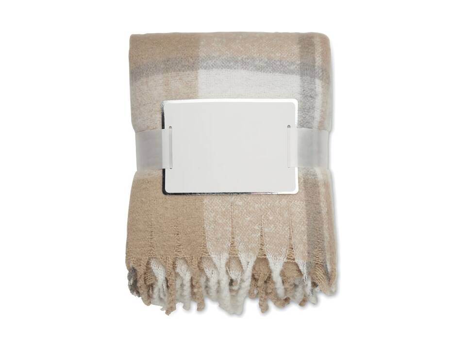 Chequered mohair blanket 9