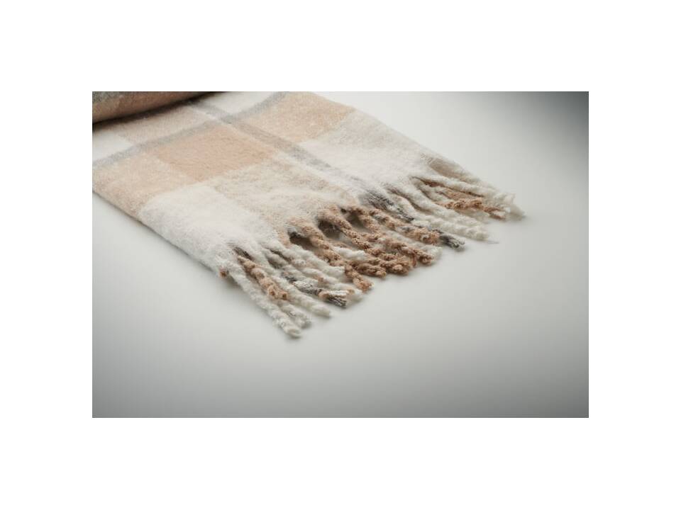 Chequered mohair blanket 13