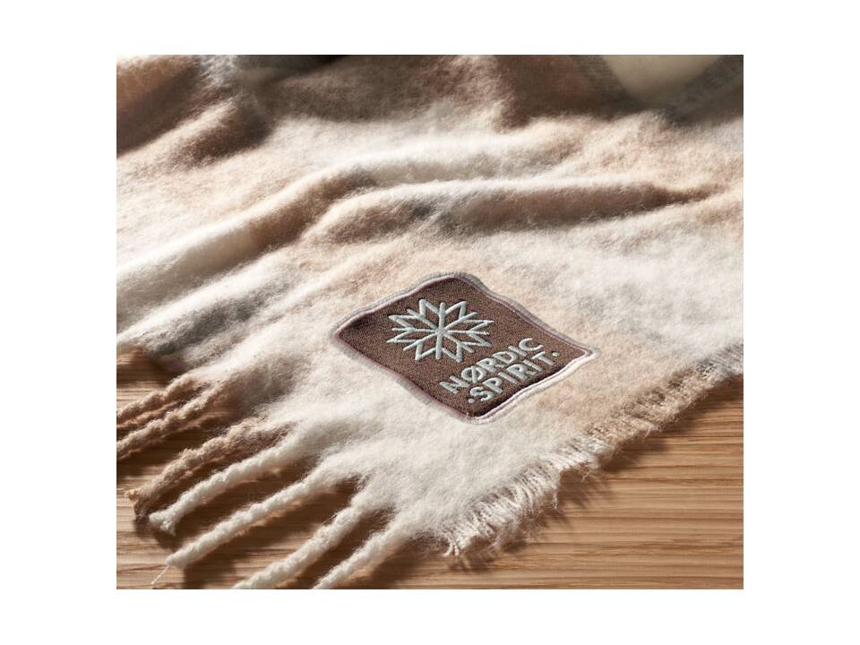 Chequered mohair blanket 12