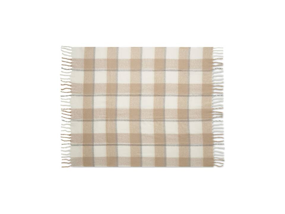 Chequered mohair blanket 10