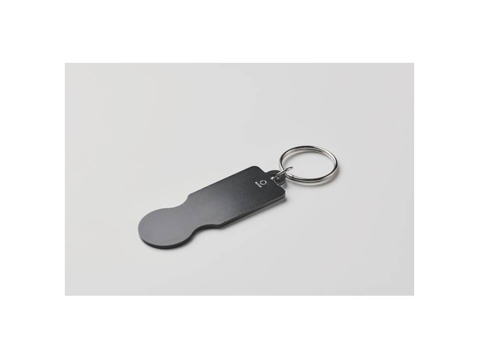 Key ring with trolley token 4