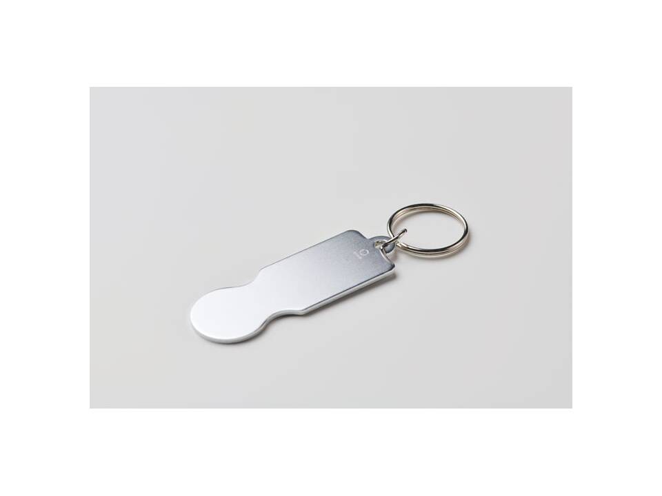 Key ring with trolley token 8