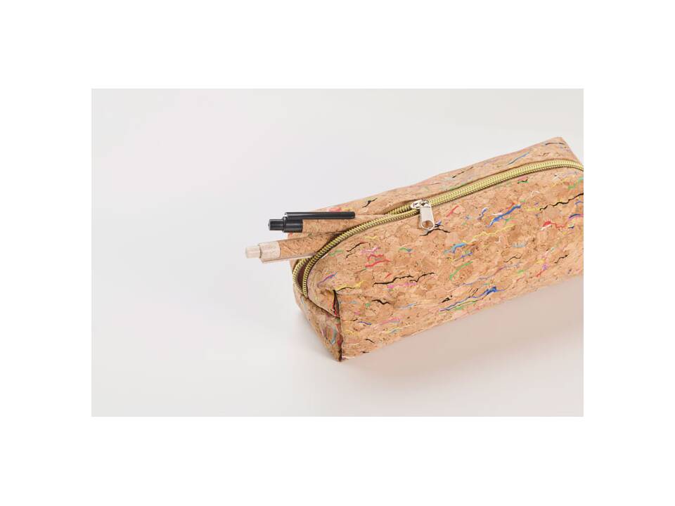 Coloured cork pencil case 4