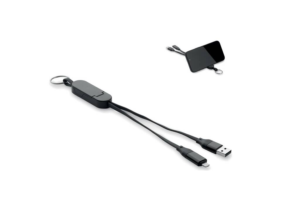 60W cable keyring recycled ABS