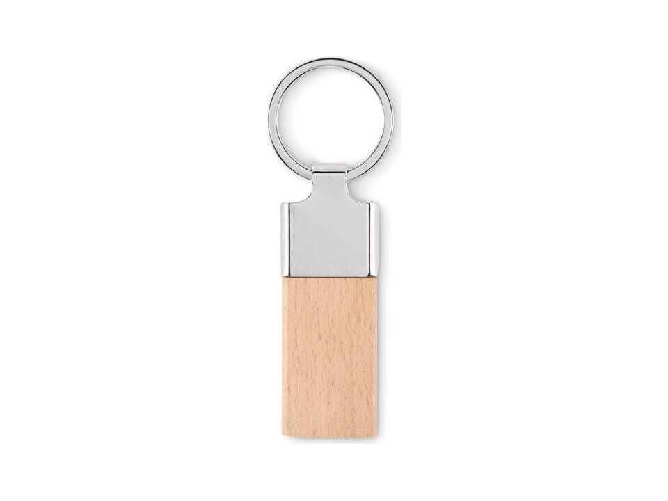 Key ring with rubber wood 2