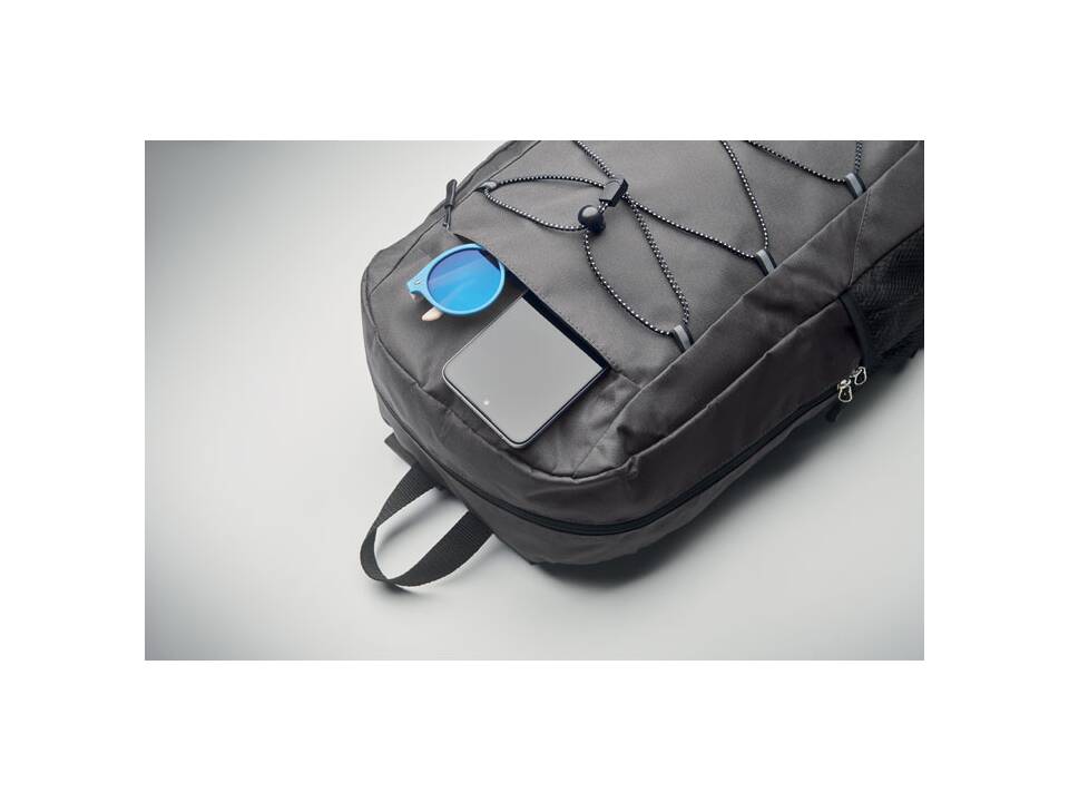 600D RPET polyester backpack 15