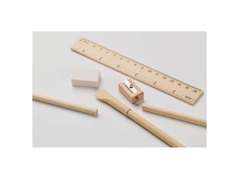 Paper tube stationery set 4