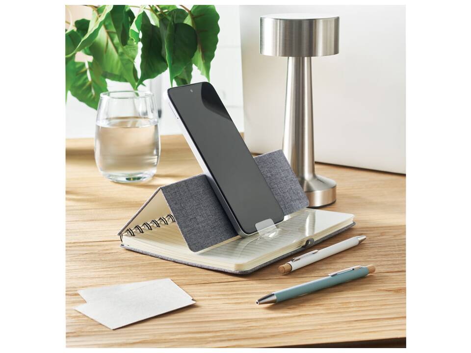 A5 notebook with phone holder 21