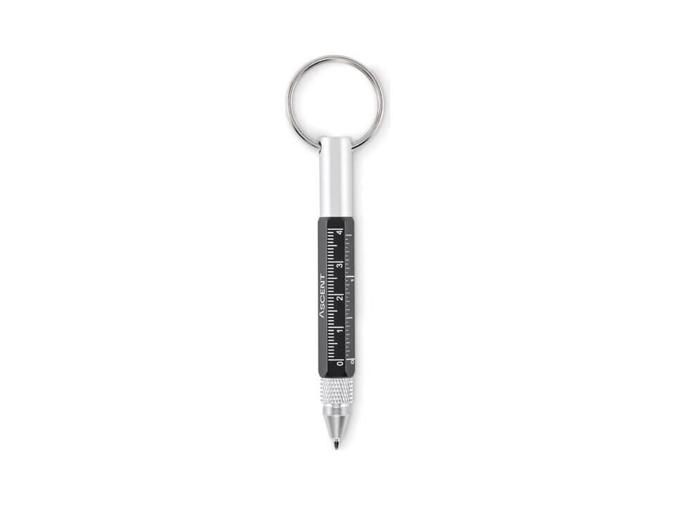 Key ring with twist action pen 4