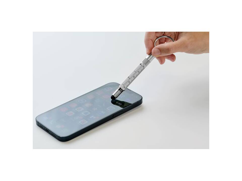 Key ring with twist action pen 13