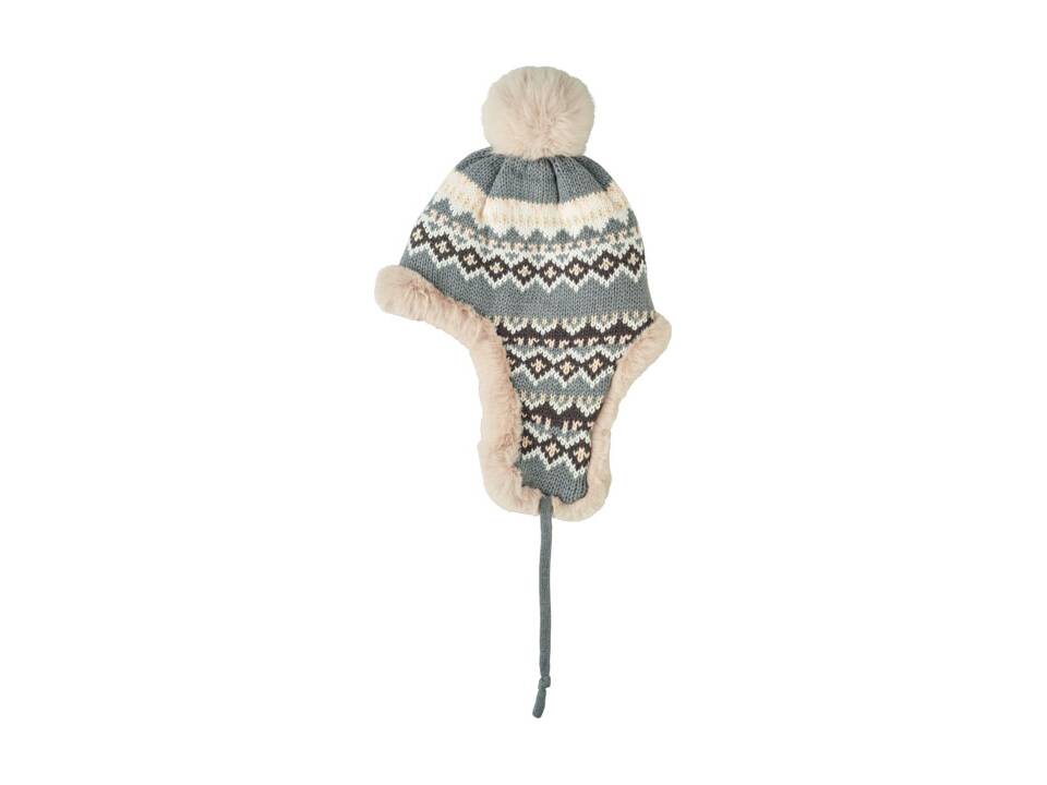 Knitted beanie with ear flap 5