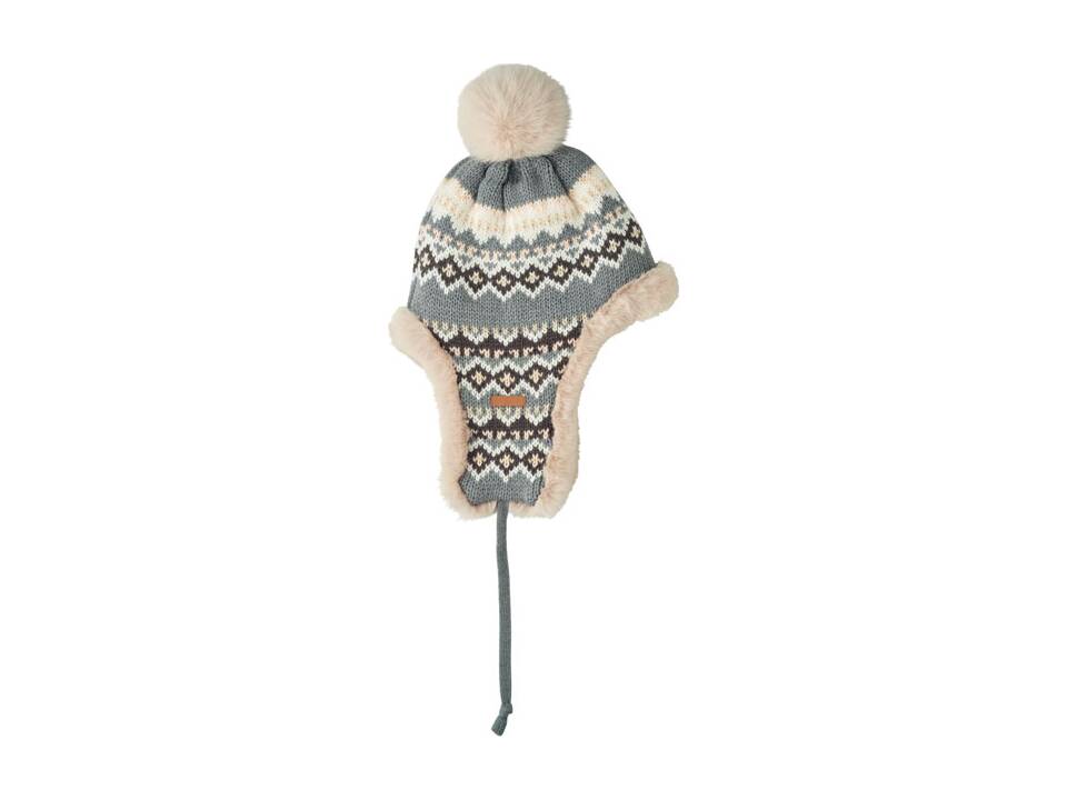 Knitted beanie with ear flap 6