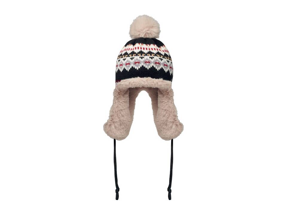 Knitted beanie with ear flap 9