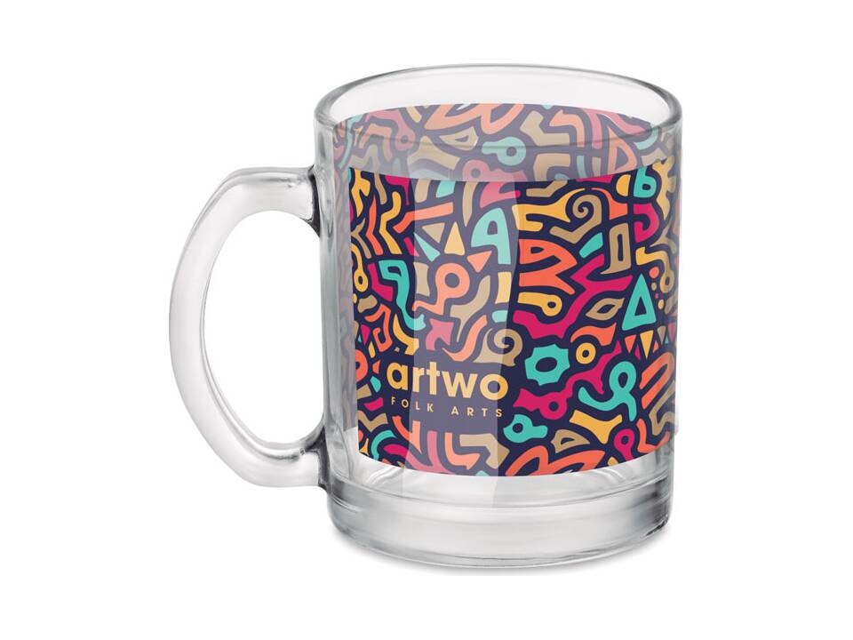 Glass sublimation mug 300ml 3