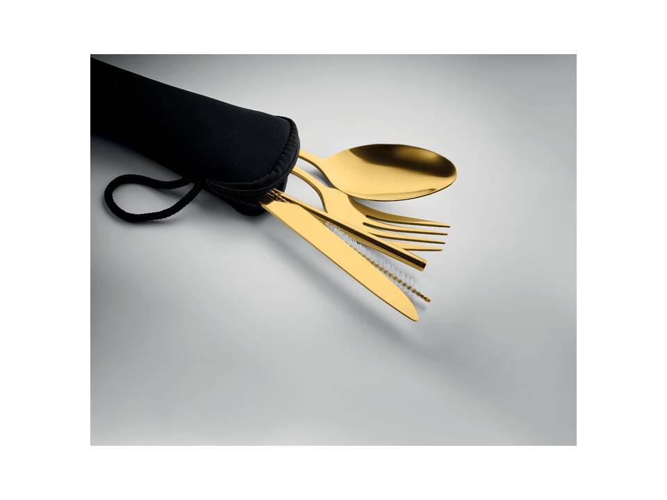 Re-usable stainless steel cutlery set 5