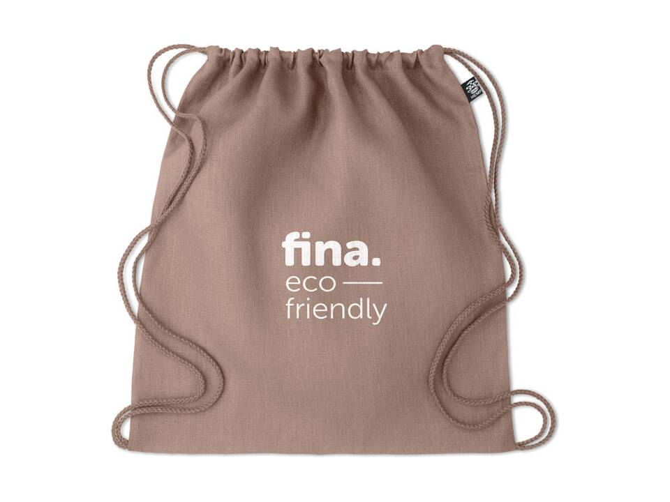 Hemp drawstring bag 200 gr/m² 4