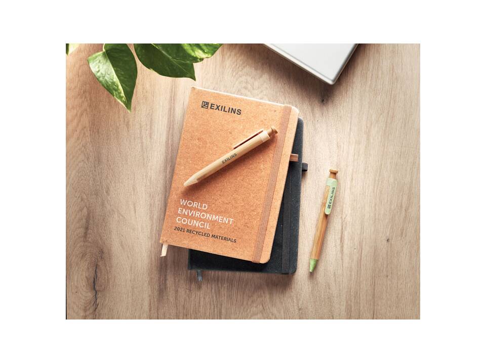 Recycled PU A5 lined notebook 4