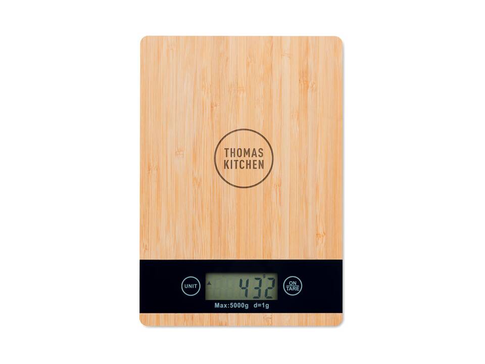 Bamboo digital kitchen scale 3