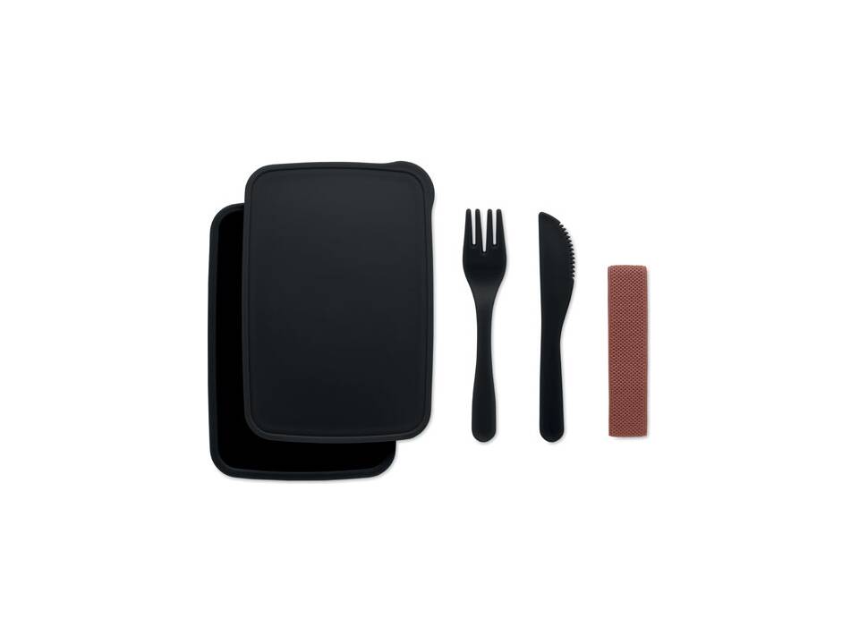 Lunch box with cutlery 4