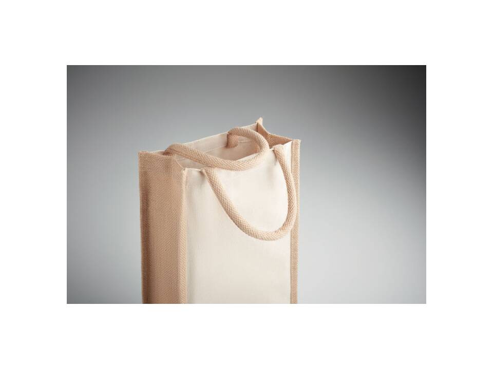 Jute wine bag for two bottles 4