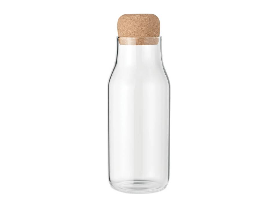 Glass bottle cork lid 600 ml
