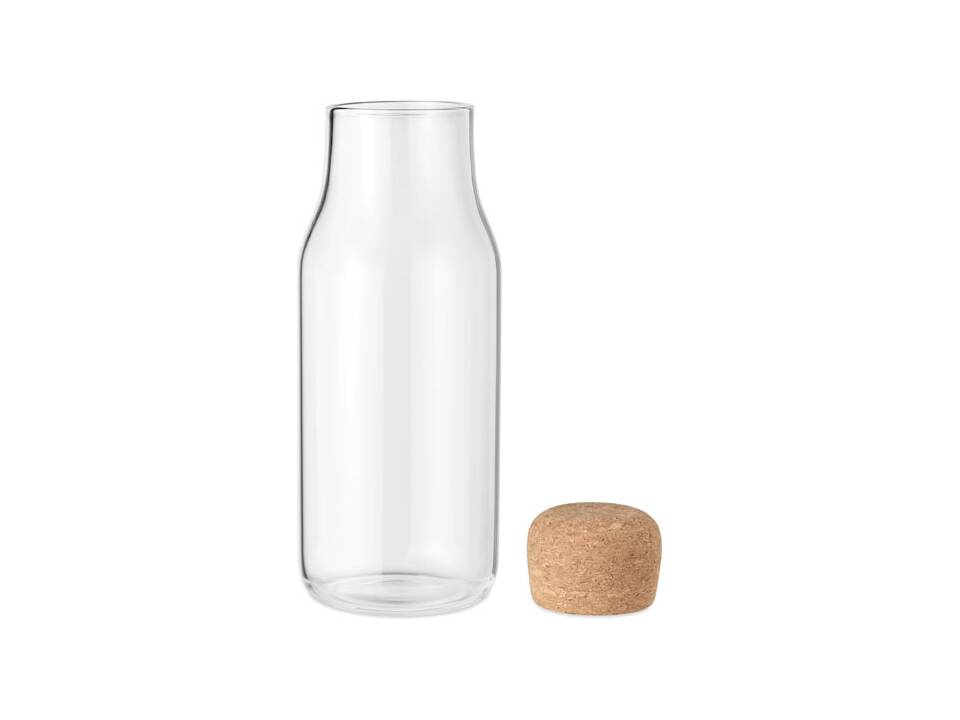 Glass bottle cork lid 600 ml 2