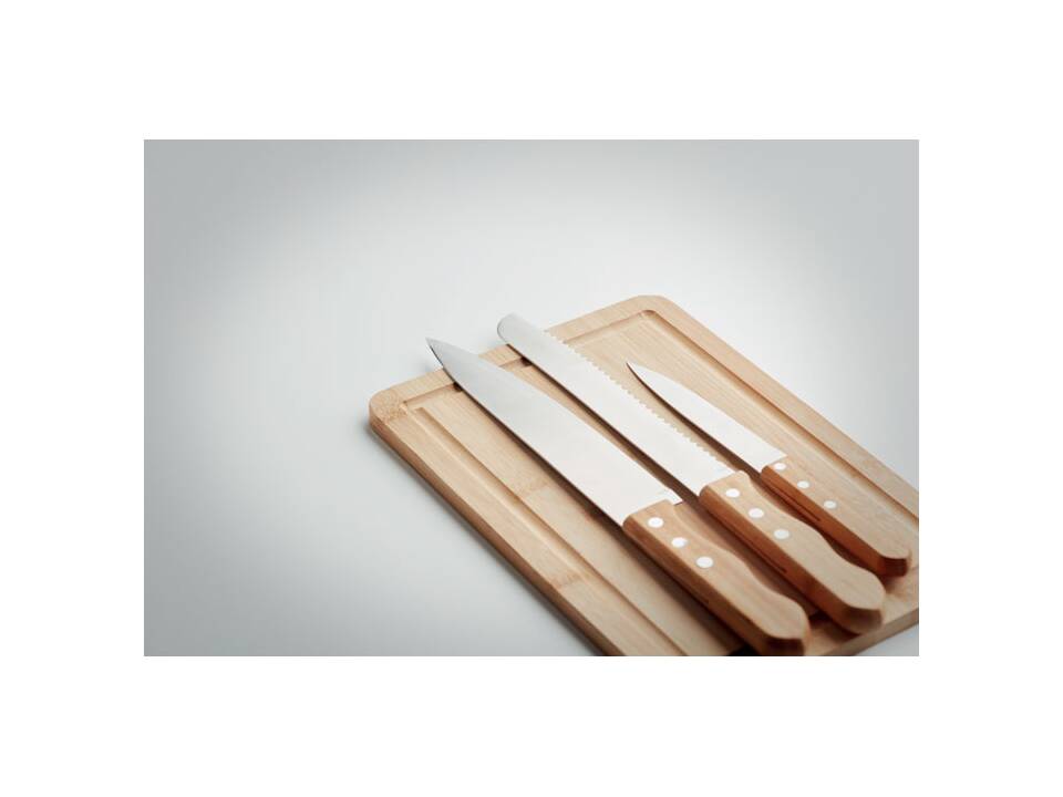 Bamboo cutting board set 2