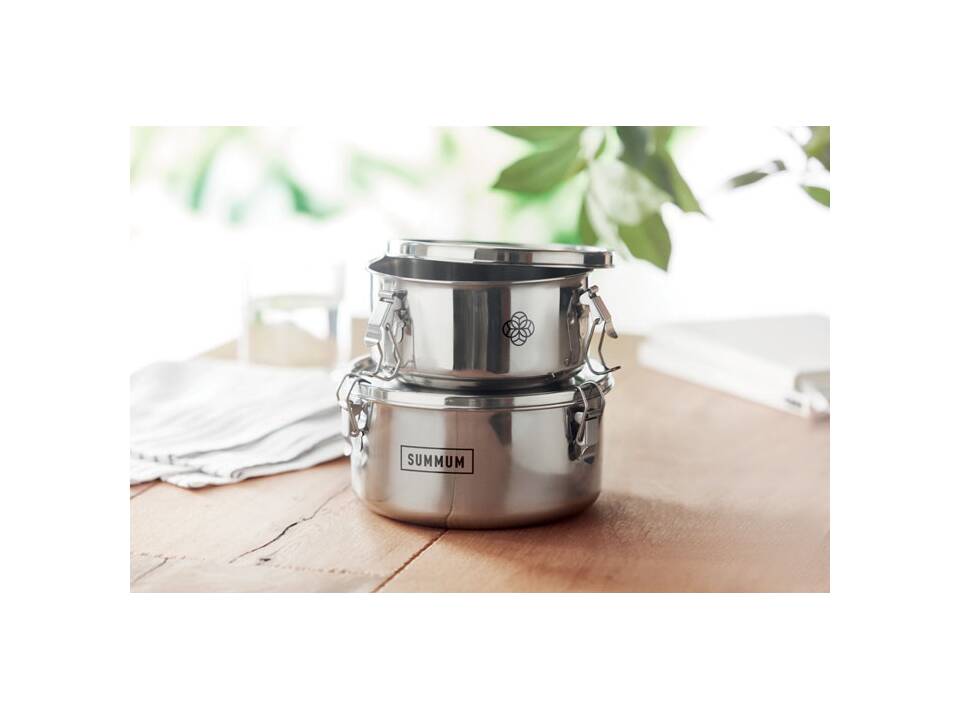 Set of 2 stainless steel boxes 2