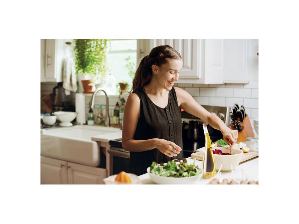 Glass oil and vinegar bottle 1