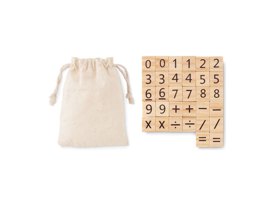 Wood educational counting game