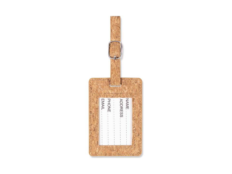 Cork luggage tag 2