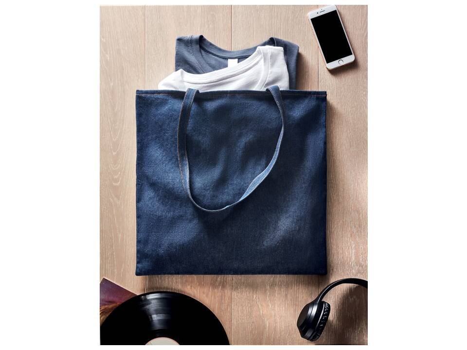 Recycled denim shopping bag 3