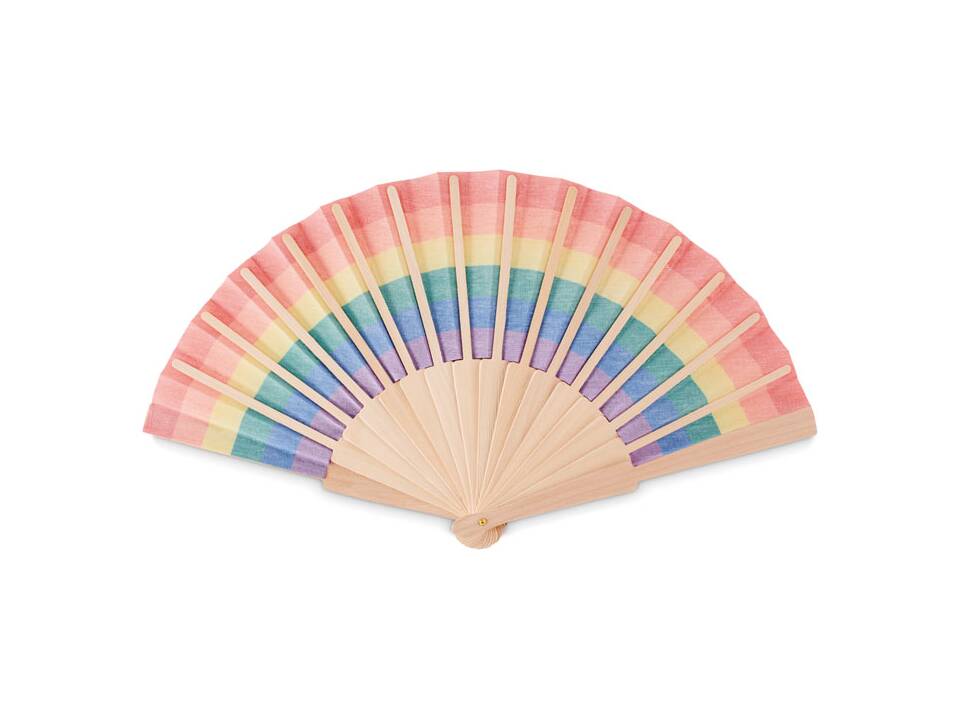 Rainbow hand fan 2