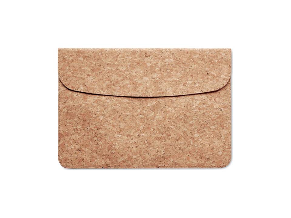 Cork laptop bag magnetic flap 3