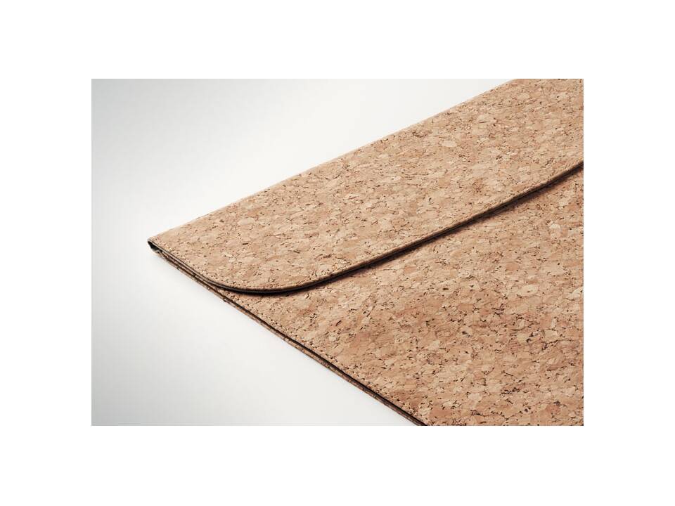 Cork laptop bag magnetic flap 2