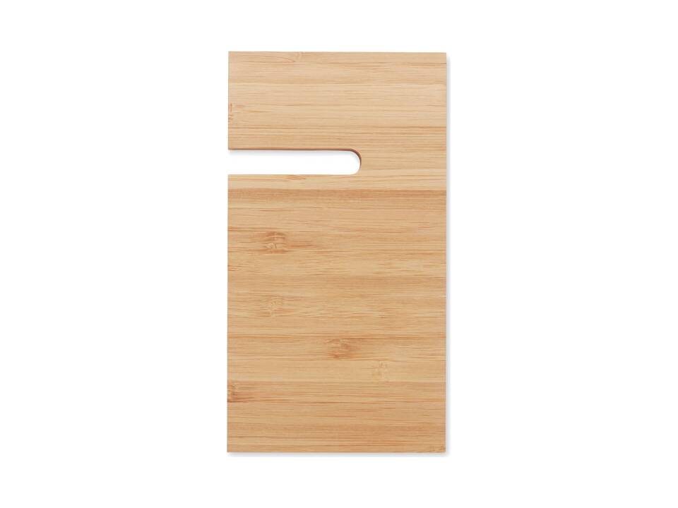 Bamboo desk phone stand 2