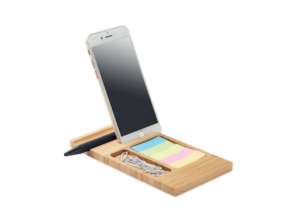 Bamboo desk phone stand 5