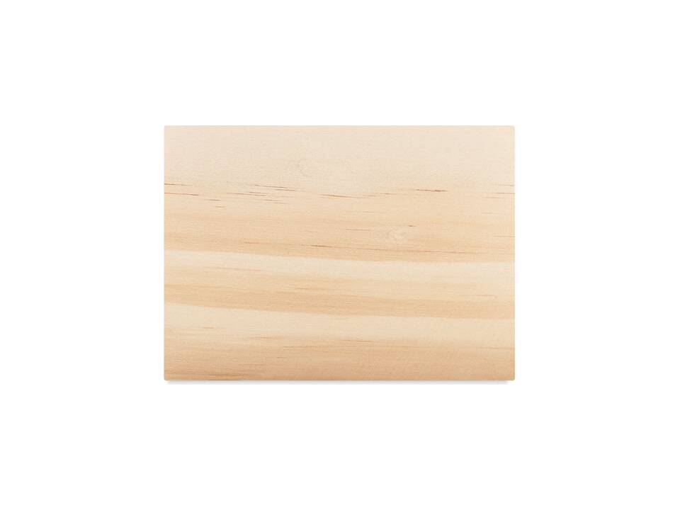 Memo cube dispenser in bamboo 1