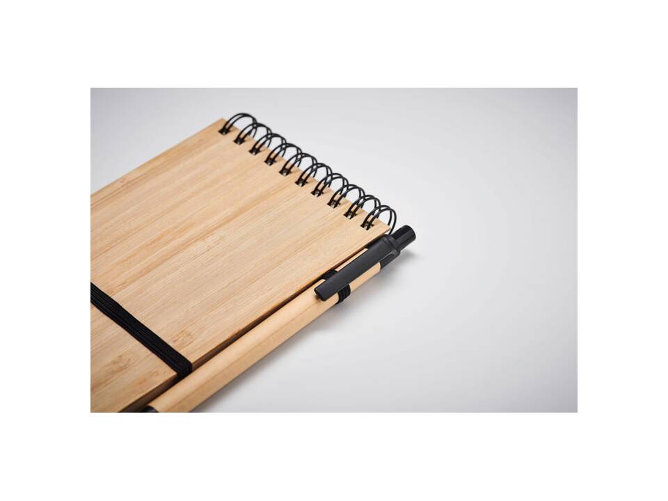 A6 Bamboo cover notepad 5