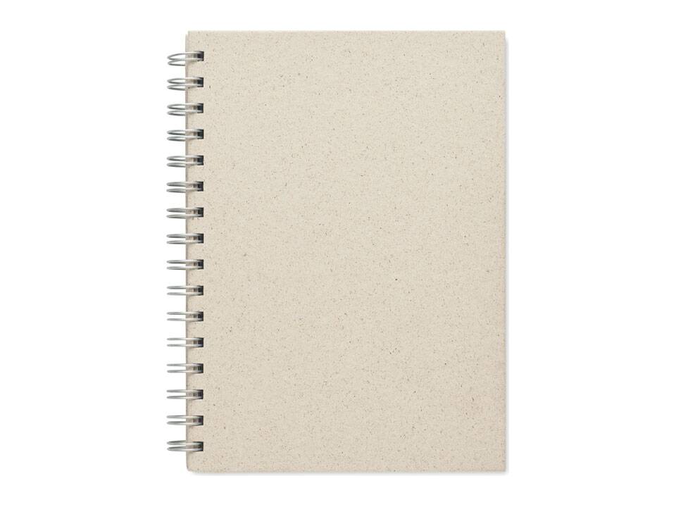 A5 ring notebook grass paper 6