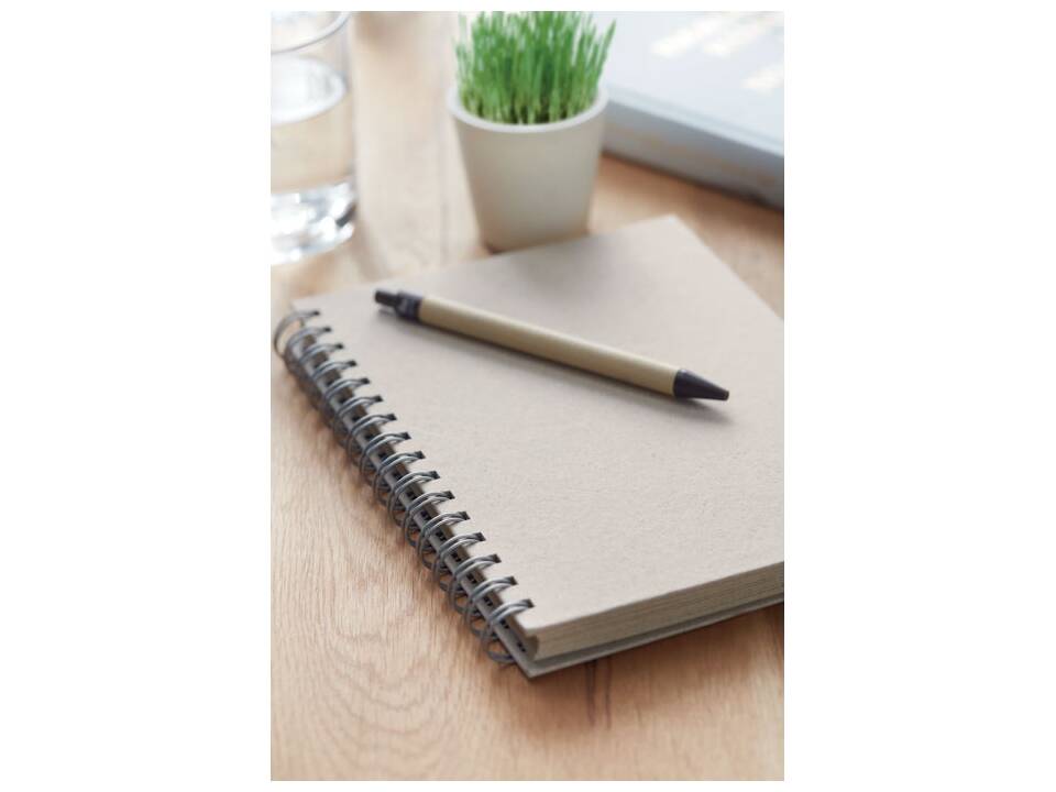 A5 ring notebook grass paper 2